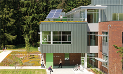 CEBULA HALL AT ST. MARTIN’S UNIVERSITY SCORED 97 OUT OF A POSSIBLE 110 POINTS TO ACHIEVE ITS LEED PLATINUM RATING.