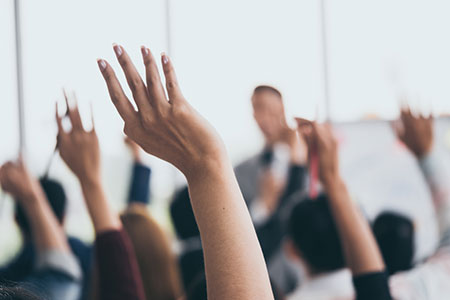 Raised Hands