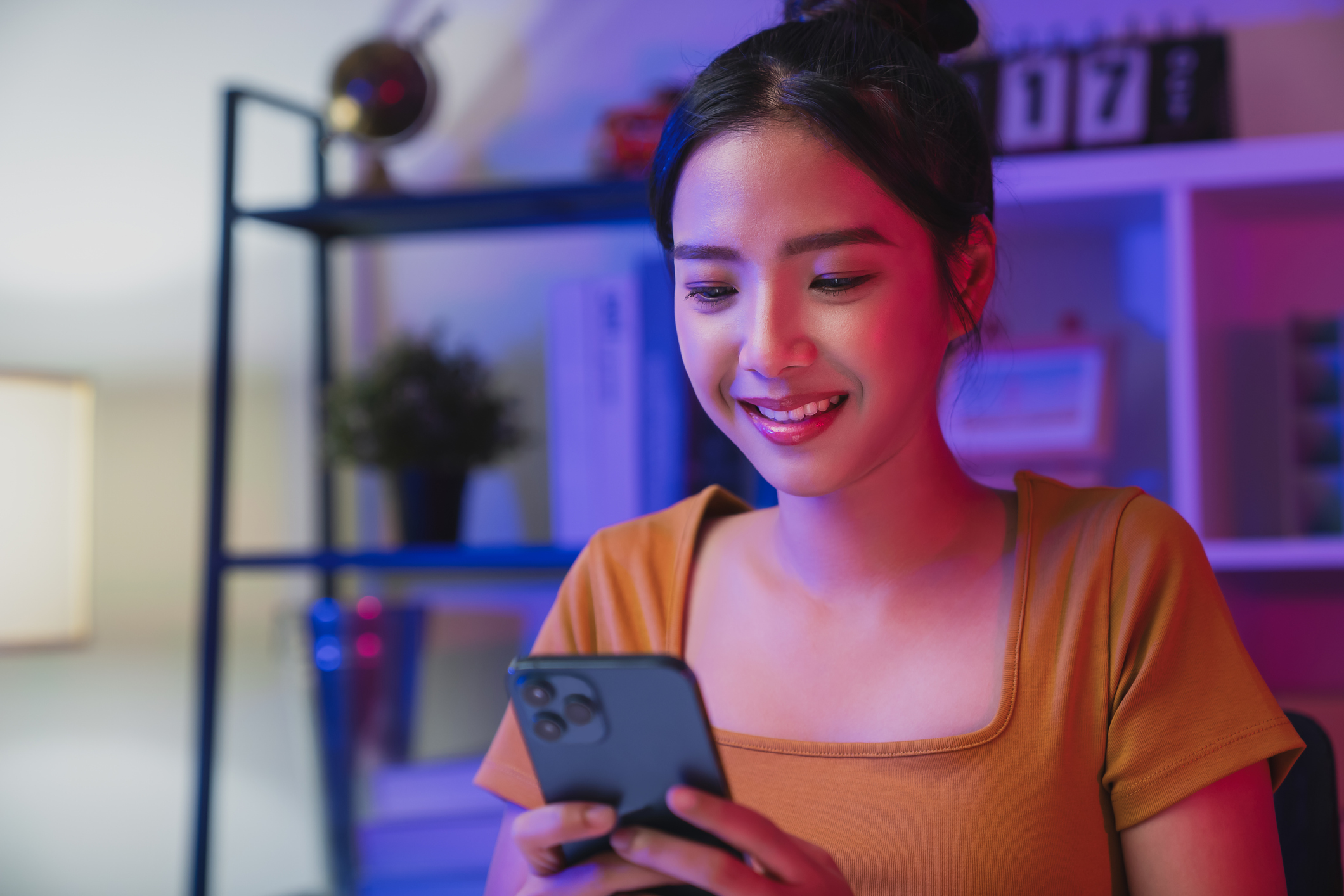 Woman on her cell phone