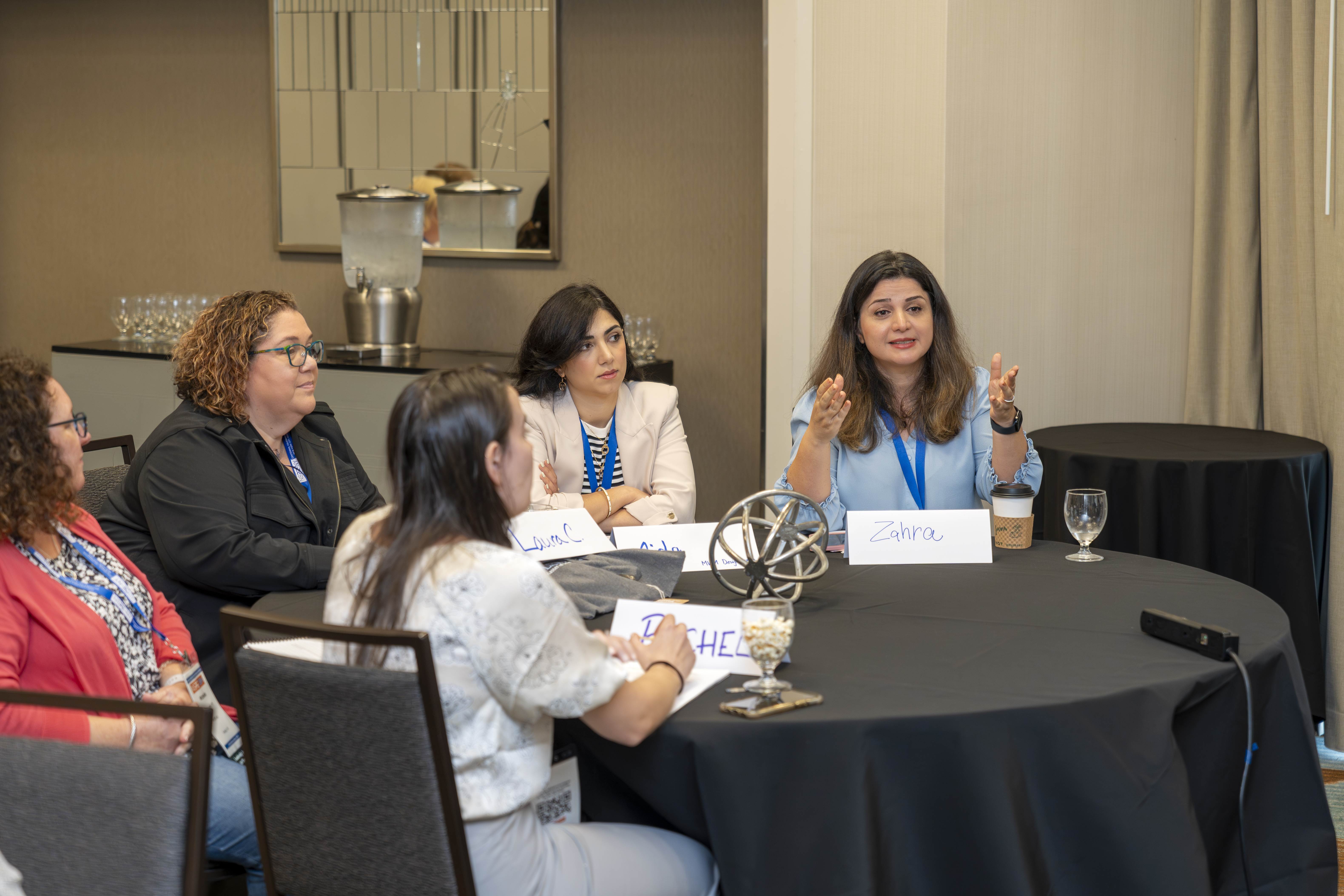group of women at conference table