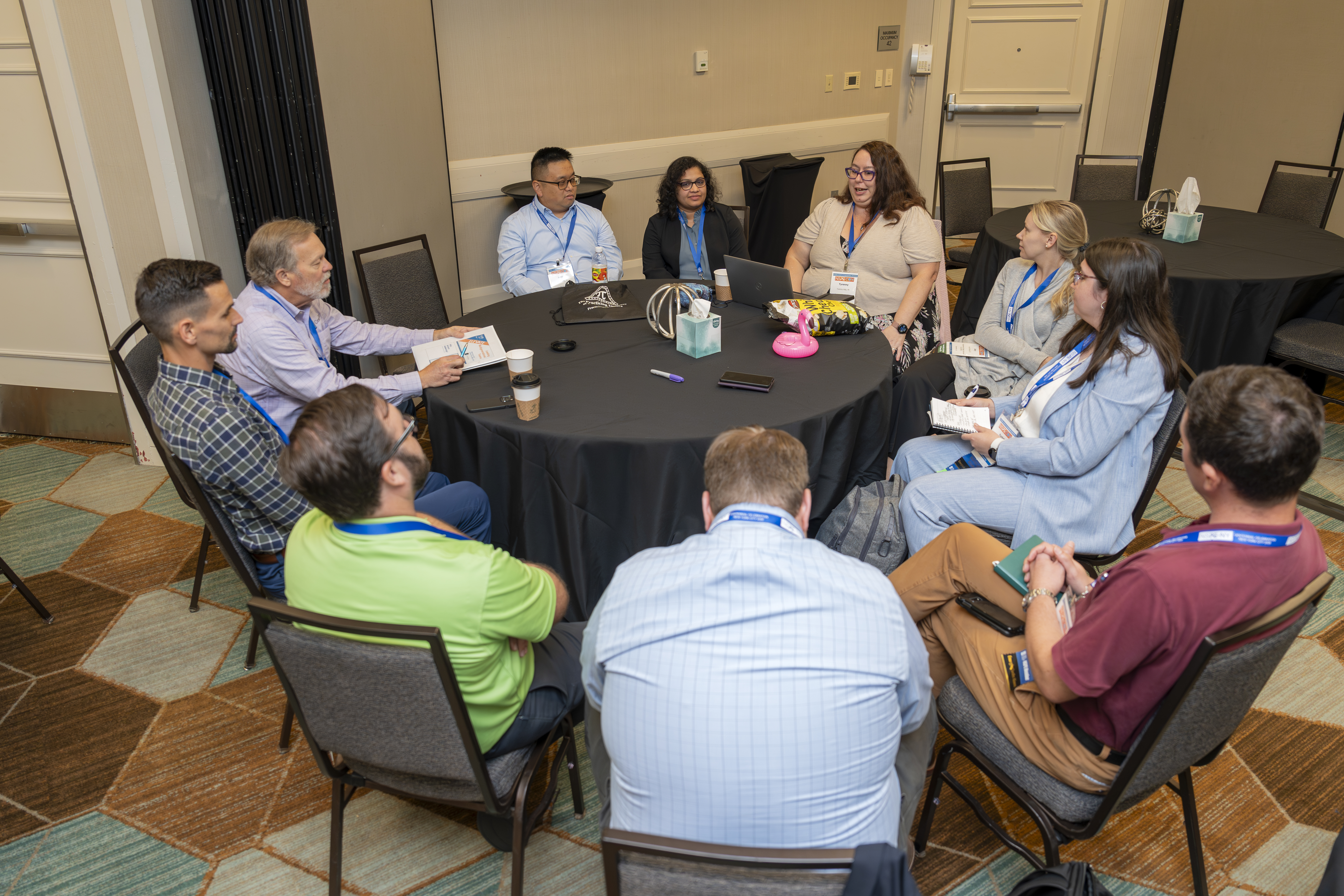 group meeting around a table