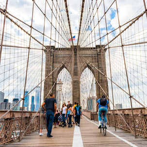 Brooklyn Bridge in August