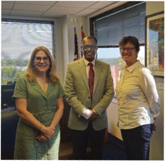 SINTAYEHU DEMISSIE AJEBEW, P.E., MEETING WITH DISTRICT CHIEF KATHLEEN CONNOR AND SENIOR ADVISOR NINA WEISBROTH FROM THE OFFICE OF US REPRESENTATIVE JAMIE RASKIN (MD).