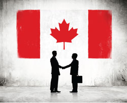 Business people shaking hands