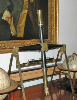 THE TRANSIT AND EQUAL ALTITUDE INSTRUMENT USED BY MASON AND DIXON FOR THEIR EPIC SURVEY.