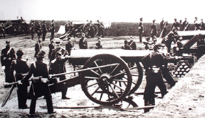 DRILL AT FORT RICHARDSON, PART OF THE ARLINGTON, VIRGINIA, LINE OF FORTS.