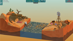 A PLAYER GETS A TASTE FOR THE COMPLEXITY OF CIVIL ENGINEERING WHEN THEIR BRIDGE DESIGN FAILS IN THE VIDEO GAME POLY BRIDGE.