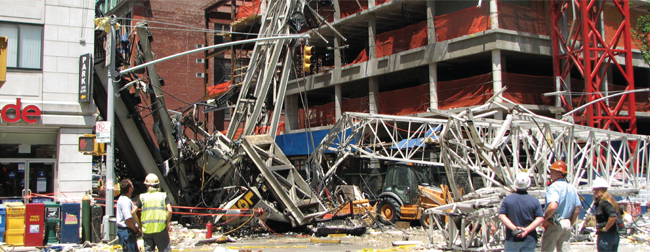 Crane accident