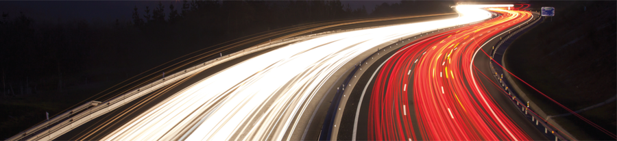 Highway in the evening illustration