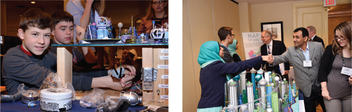 SOUTHWEST MIDDLE SCHOOL, LAWRENCE, KANSAS, 2016 (left); AL-HADI SCHOOL OF ACCELERATIVE LEARNING, HOUSTON, 2016 (right)