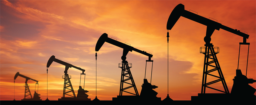 Oil well site