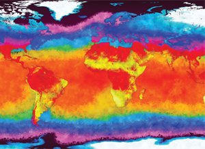 Illustration global temperature increases