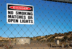 Danger Sign - No Smoking