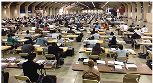 PE EXAM IN LARGE GROUPS