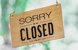 Sorry We Are Closed
