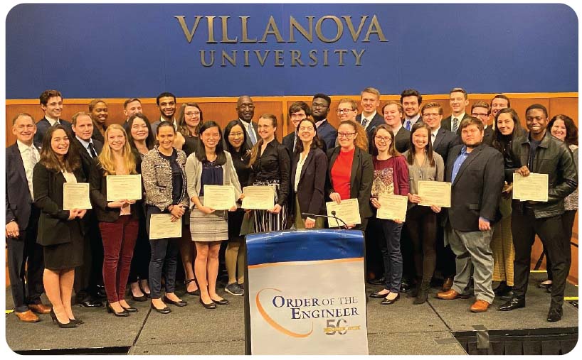 Villanova's chapter of the National Society of Professional Engineers