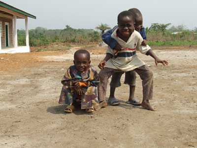 The village children were a constant source of inspiration to the volunteers.