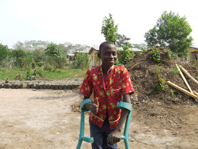 VIDA volunteers paid for the next year's schooling of this young villager.