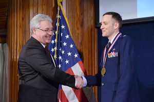 NPSE 2018–19 PRESIDENT MICHAEL AITKEN, P.E., F.NSPE; MAJ JUSTIN DELORIT, PH.D., P.E., US DEPARTMENT OF THE AIR FORCE