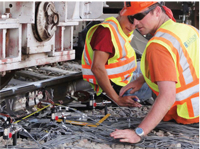 RESEARCH TO MEASURE STRESSES IN THE RAILWAY CROSSTIE FASTENING SYSTEM CONDUCTED BY UNIVERSITY OF ILLINOIS STUDENTS WILL HELP ADDRESS THE CRITICAL ENGINEERING CHALLENGES OF OPERATING HEAVY-AXLELOAD FREIGHT AND HIGHER-SPEED PASSENGER TRAINS ON THE SAME TRACK INFRASTRUCTURE.