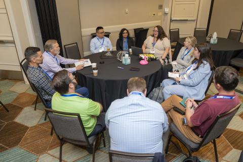 group meeting around a table